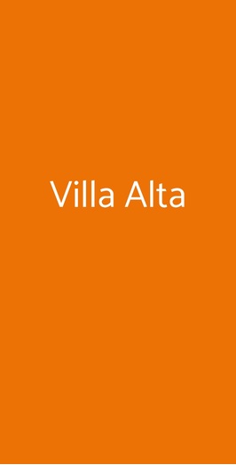 Ristorante Villa Alta, Grottaferrata