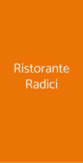 Radici Pizza Pinsa E Cucina, Ariccia