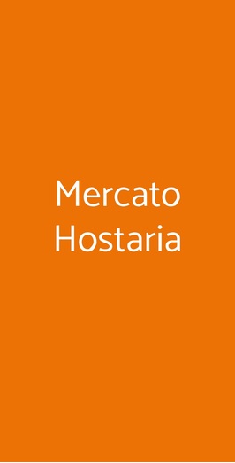 Mercato Hostaria, Roma