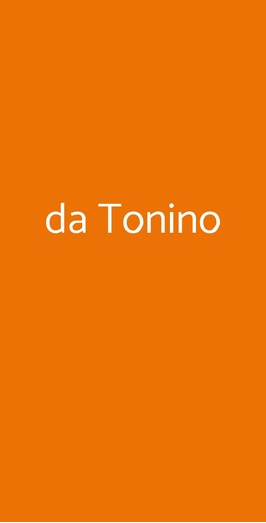 Ristorante Da Tonino, Sacrofano