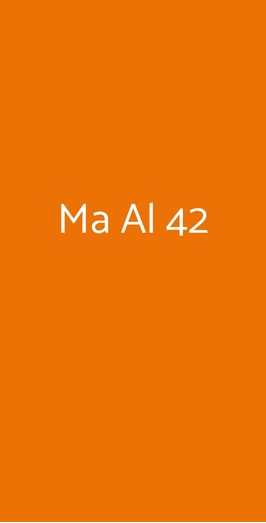 Ma Al 42, Fiano Romano