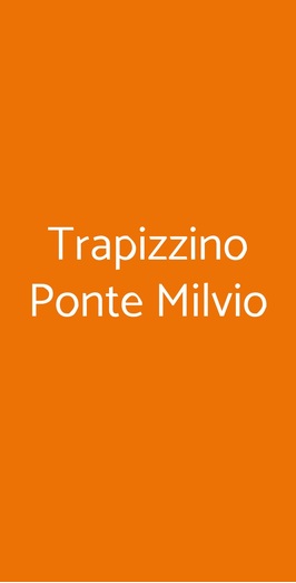 Trapizzino Ponte Milvio, Roma