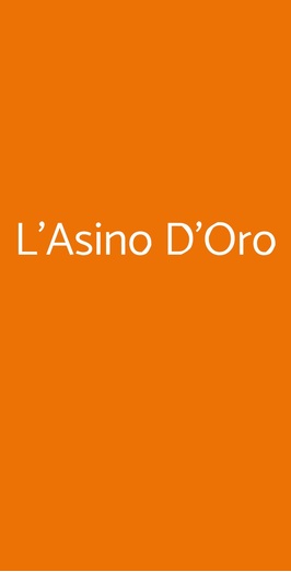 L'asino D'oro, Grottaferrata