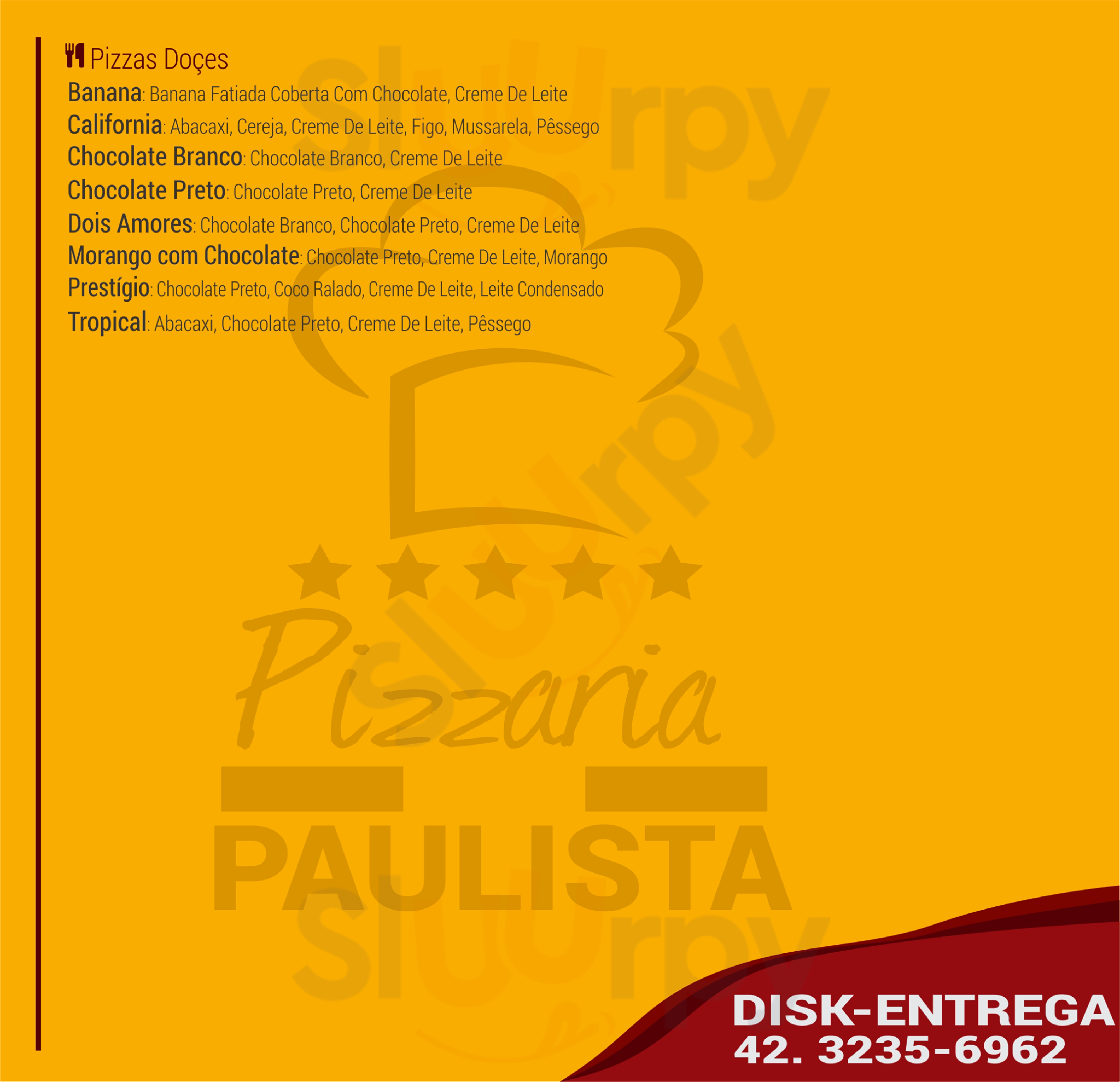 Pizzaria Paulista Ponta Grossa Menu - 1