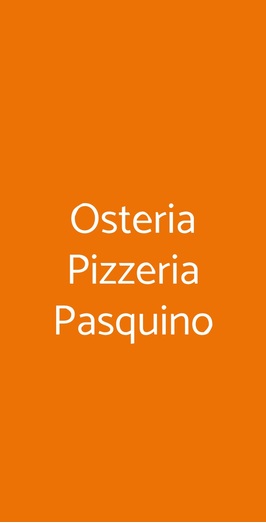 Osteria Pasquino, Roma