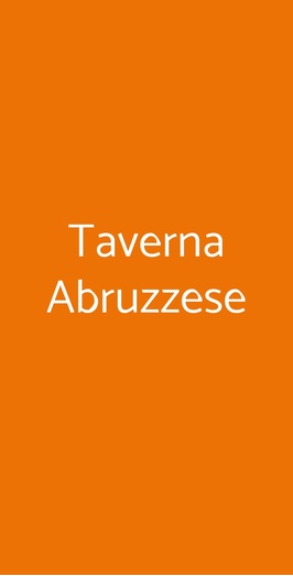 Taverna Abruzzese, Roma