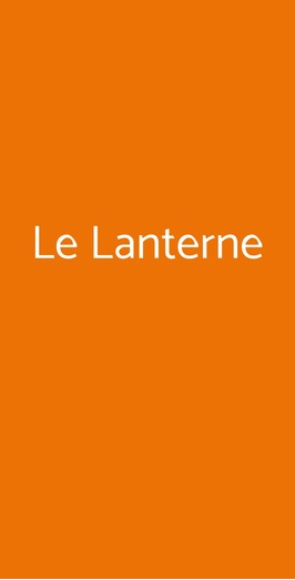 Le Lanterne, Lanuvio