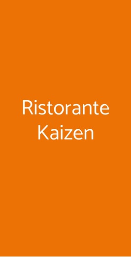 Ristorante Kaizen, Roma