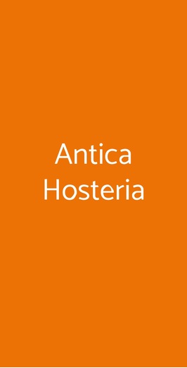 Antica Hosteria, Velletri