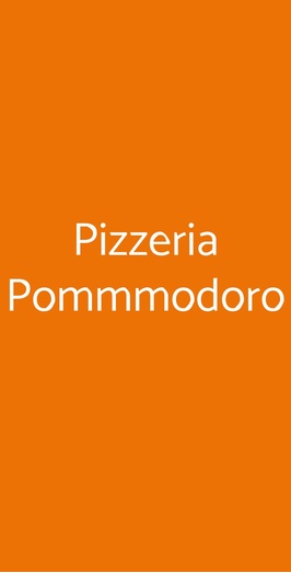 Pizzeria Pommmodoro, Roma