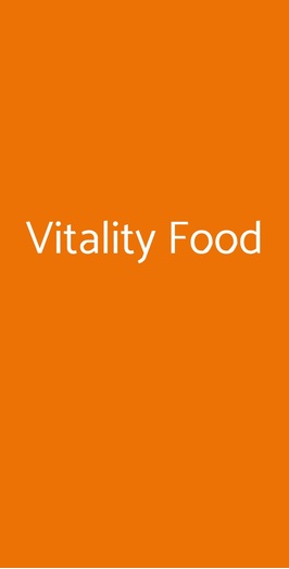 Vitalityfood, Roma