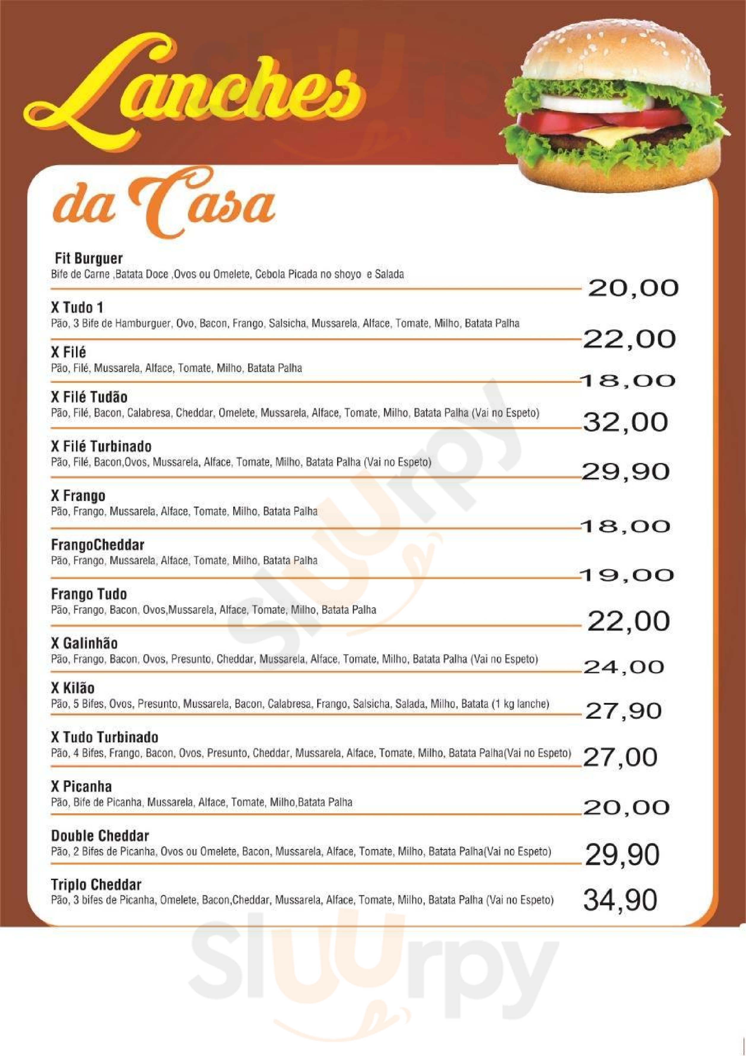 Gauchão Vale Verde Governador Valadares Menu - 1