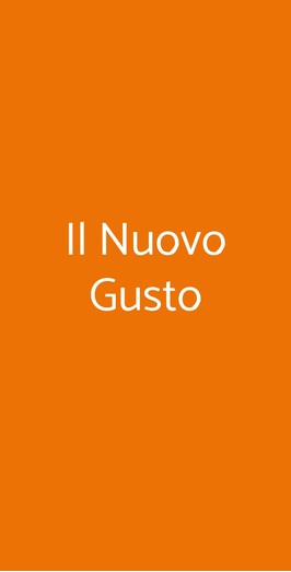 Il Nuovo Gusto, Roma