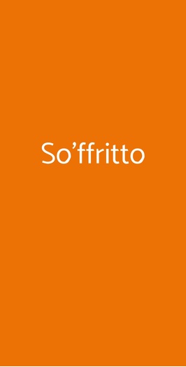 So'ffritto, Roma