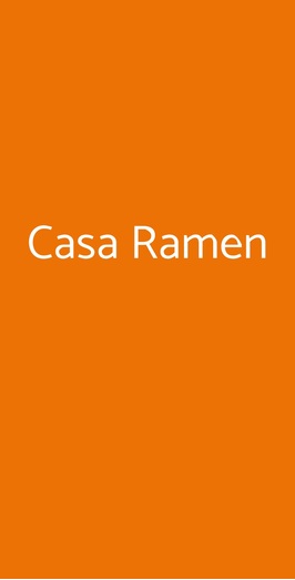 Casa Ramen, Milano