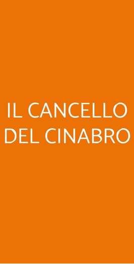 Il Cancello Del Cinabro, Genova