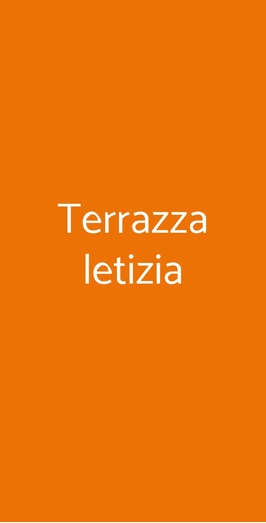 Terrazza Letizia, Cogorno