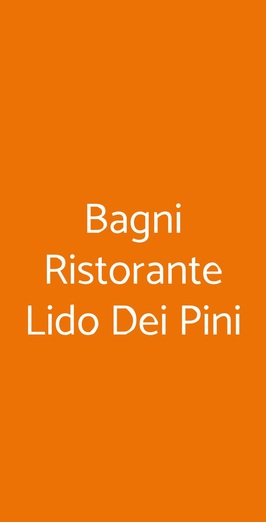 Bagni Lido Dei Pini, Savona