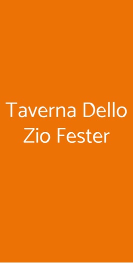 Taverna Di Zio Gianfester, Vado Ligure