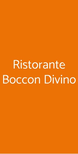 Ristorante Boccon Divino, Chiavari