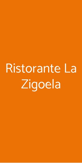 Taverna La Zigoela, La Spezia