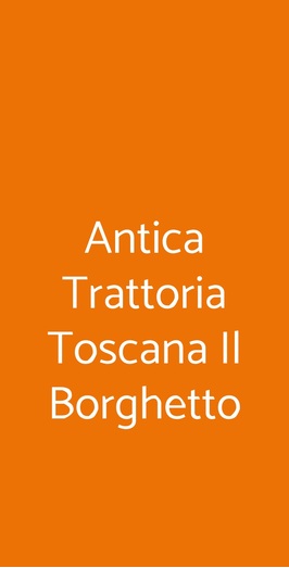 Antica Trattoria Il Borghetto, Milano