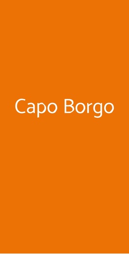 Capo Borgo, Chiavari