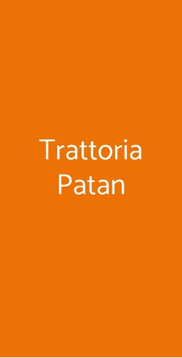 Trattoria Patan, Genova