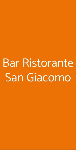 Ristorante San Giacomo, Varazze