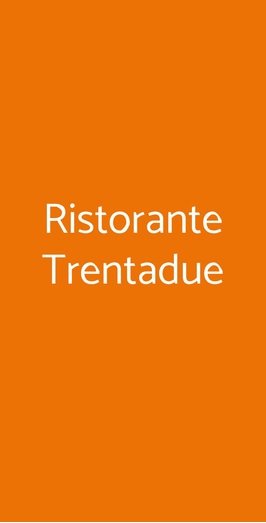 Ristorante Trentadue, Savona