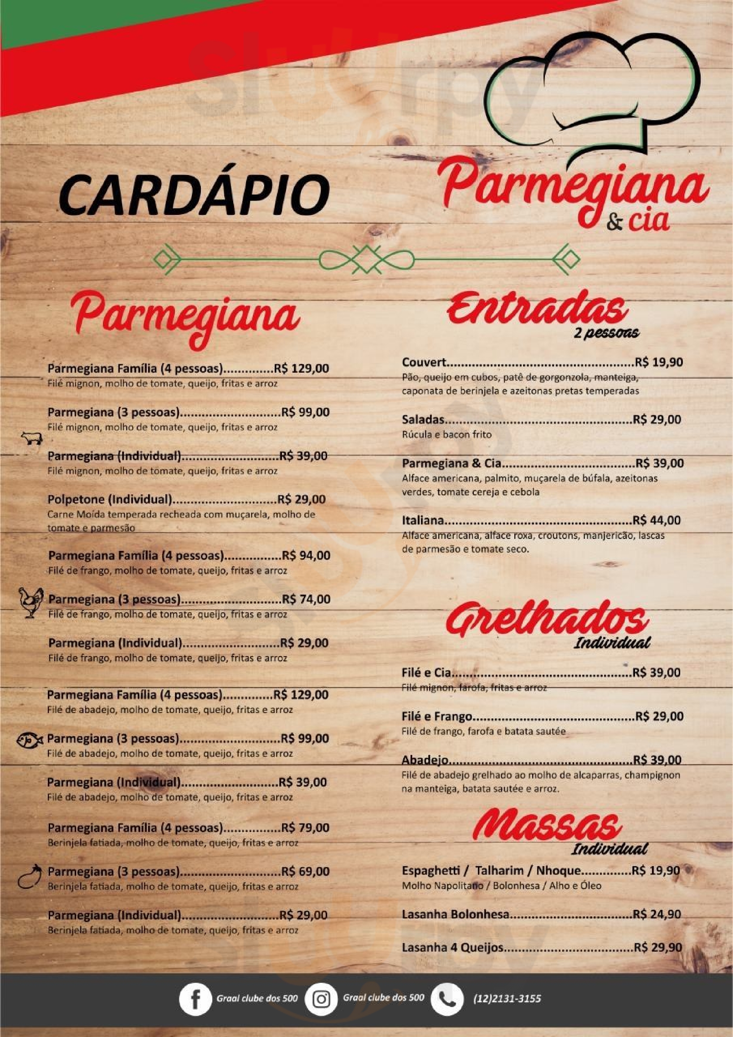 Graal Clube Dos 500 Guaratinguetá Menu - 1