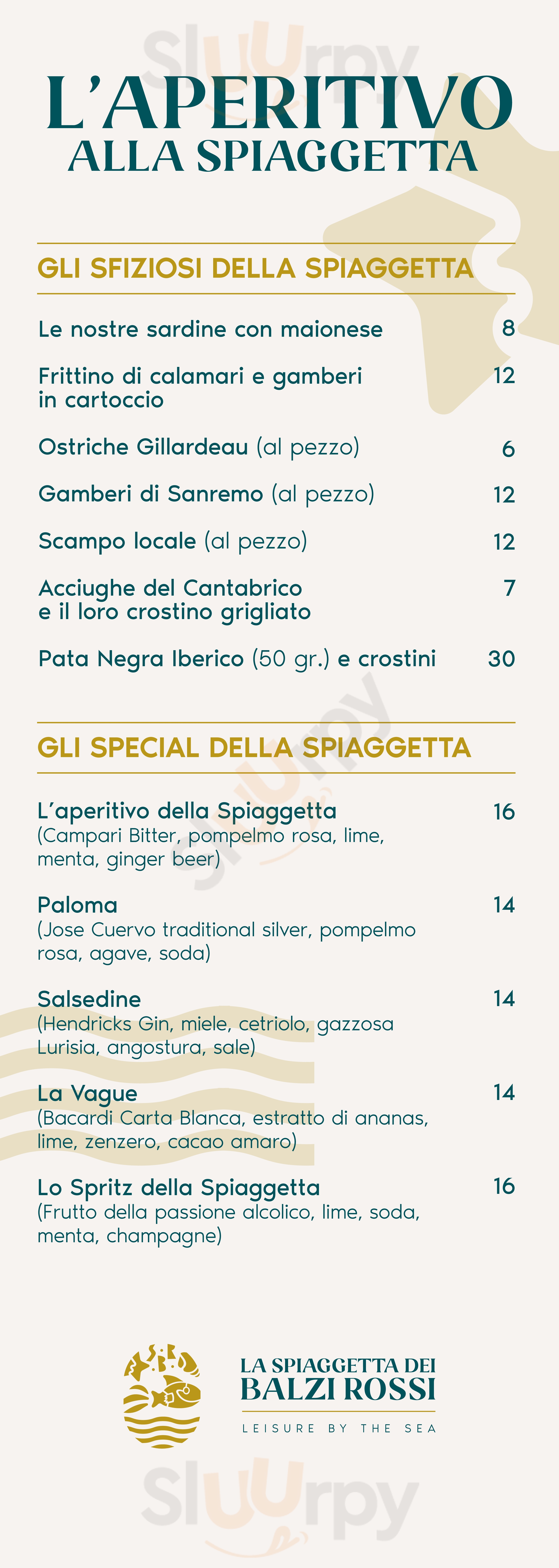 La Spiaggetta Dei Balzi Rossi Ventimiglia Menu - 1