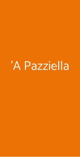 A' Pazziella, Milano
