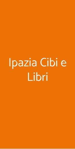 Ipazia Cibi E Libri, Sanremo