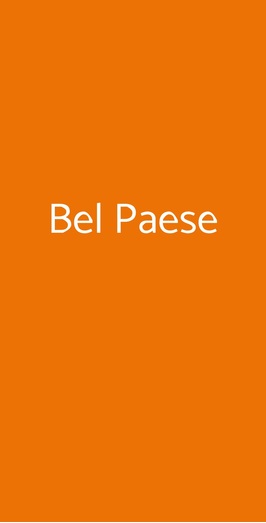 Bel Paese, Milano