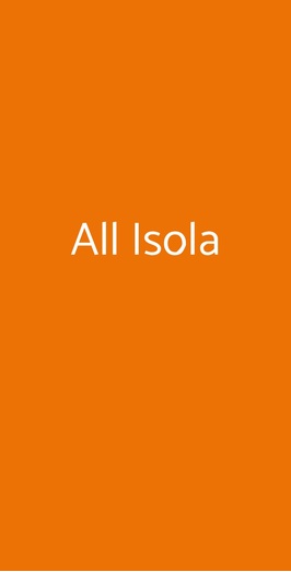 All  Isola, Milano