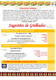 Panificadora E Lanchonete Chopao menu