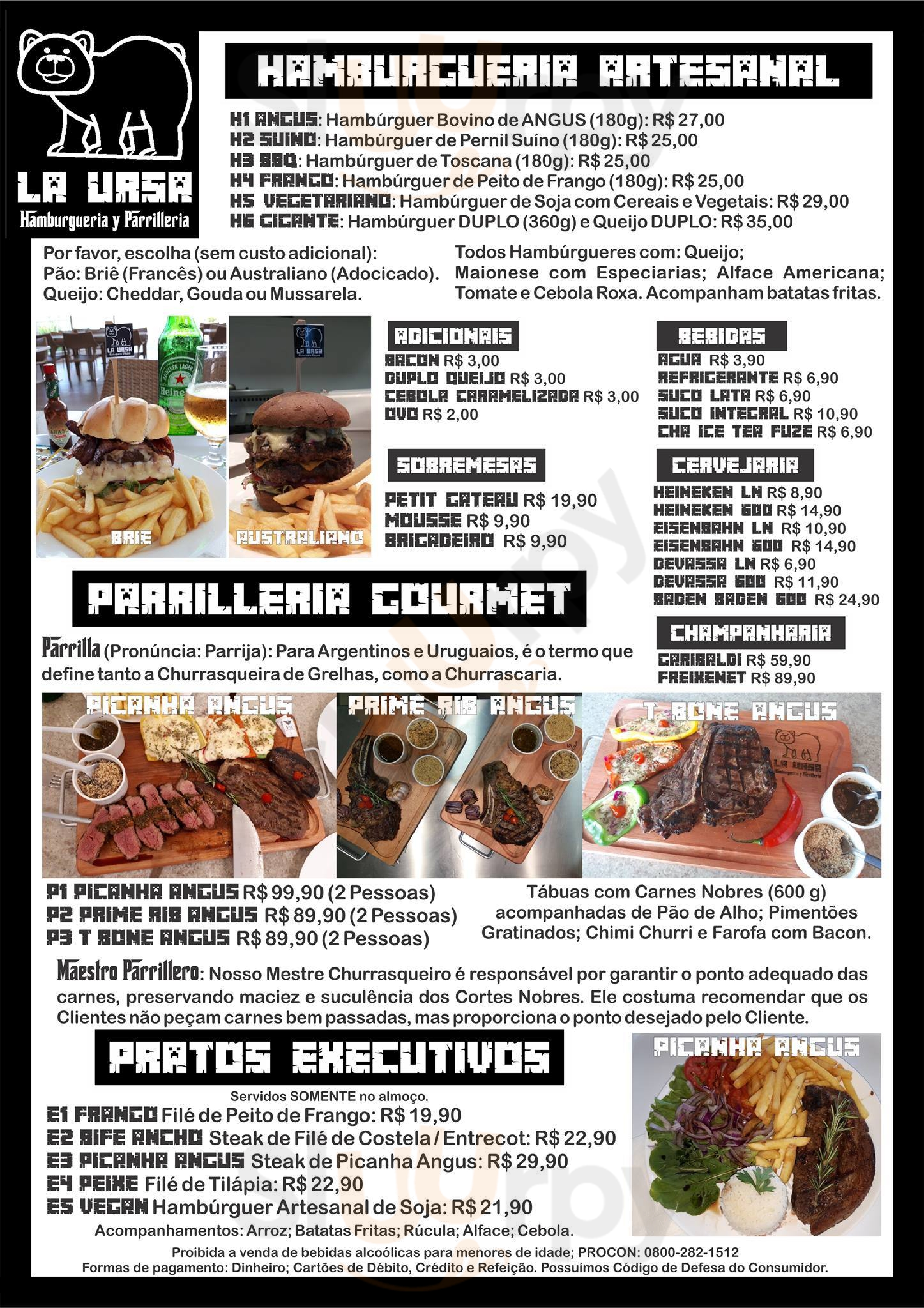 La Ursa Hamburgueria Y Parrilleria Cabo de Santo Agostinho Menu - 1