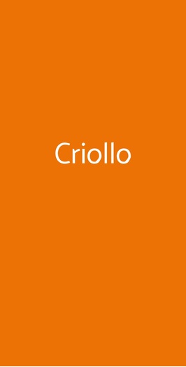 Criollo, Milano