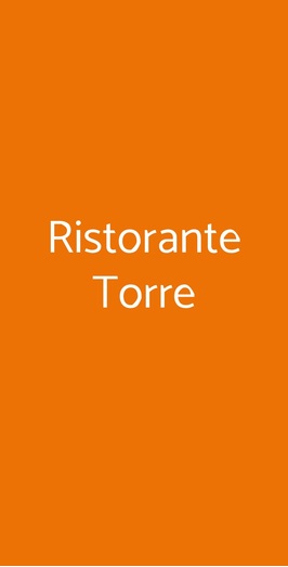 Ristorante Torre, Celle Ligure