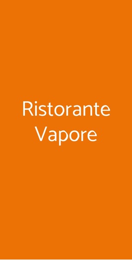 Ristorante Vapore, Faggeto Lario