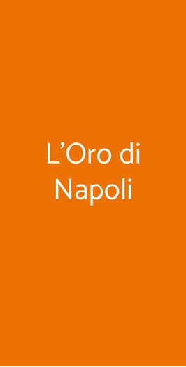 L'oro Di Napoli, Verderio