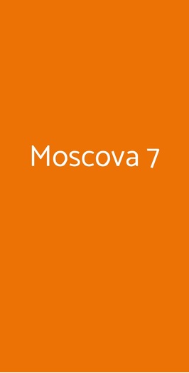 Moscova 7, Milano