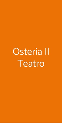 Osteria Al Teatro, Lallio