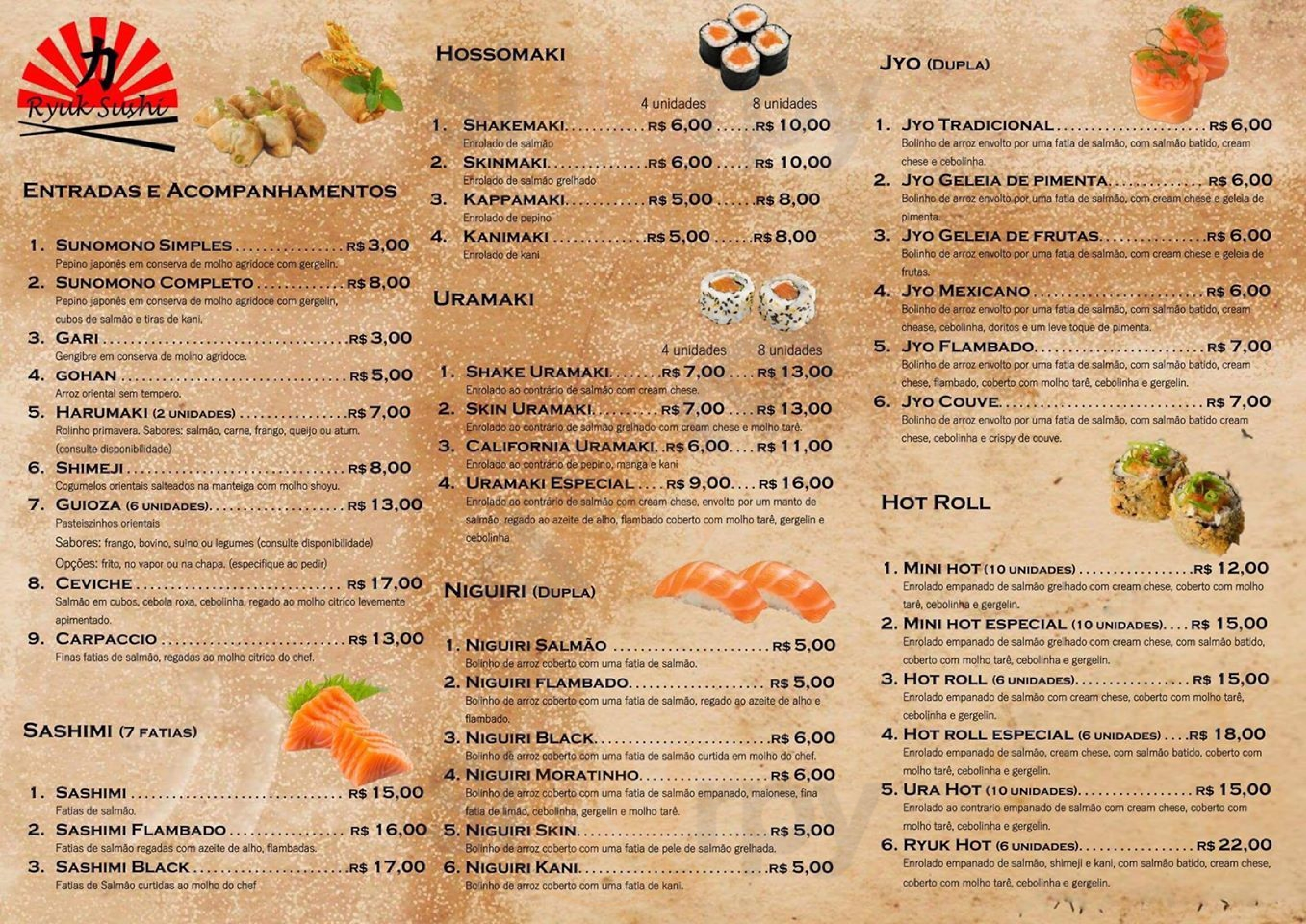 Ryuk Sushi Francisco Morato Menu - 1