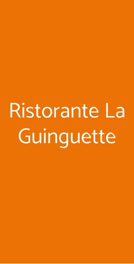 Ristorante La Guinguette, Milano