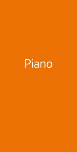 Piano- Pida · Anolén, Milano