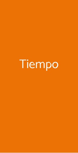 Tiempo, Mozzo