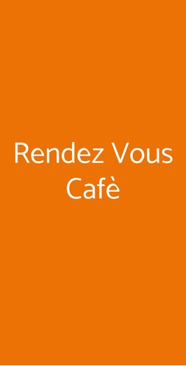 Rendez Vous Cafè, Como