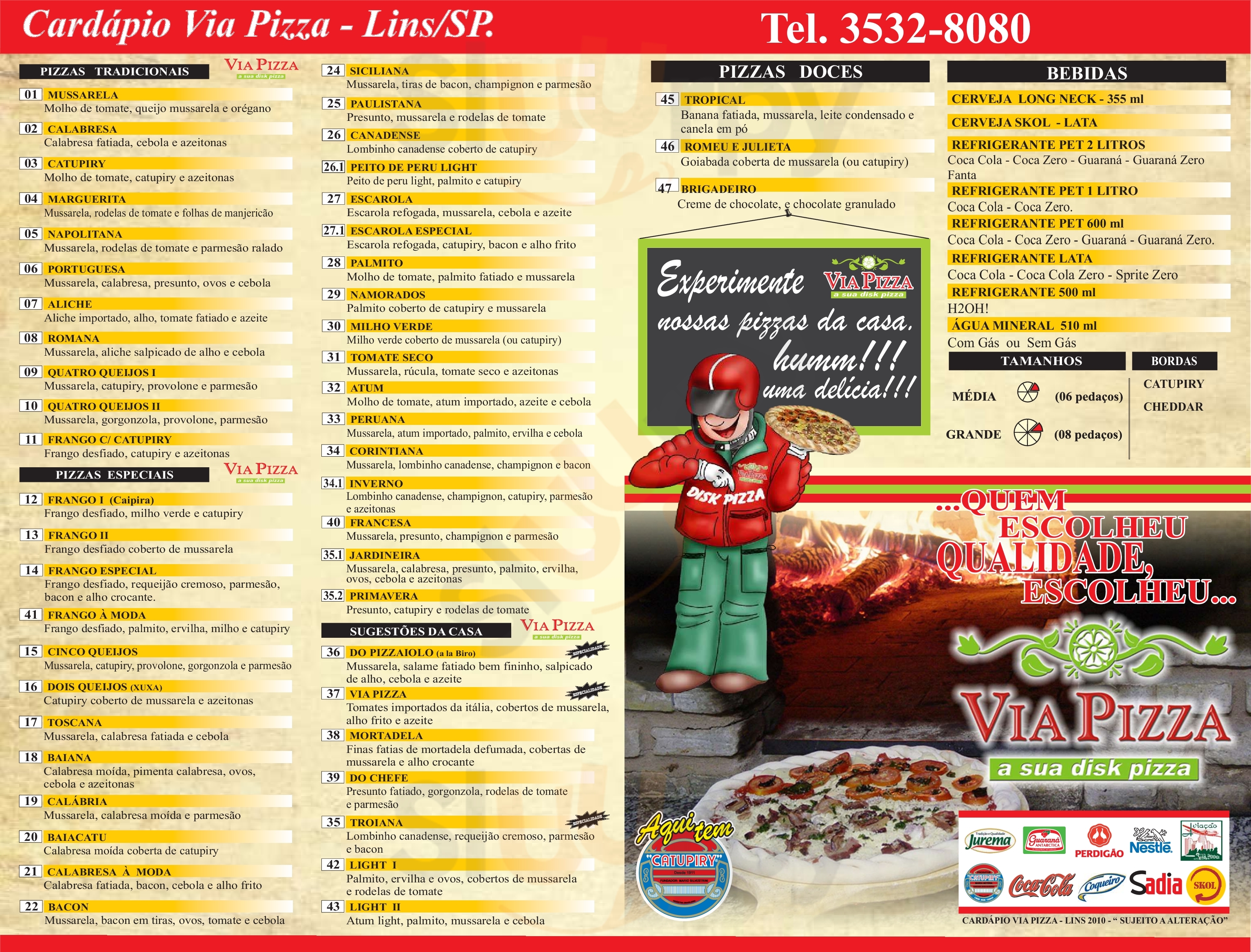 Pizzaria Via Pizza Tupã Menu - 1